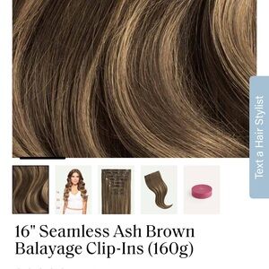 Luxy Seamless Ash Brown Balayage Clip-Ins